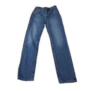 Levis 501 Original Fit Straight Leg Blue Jeans W26 L30 12501-0396  Womens